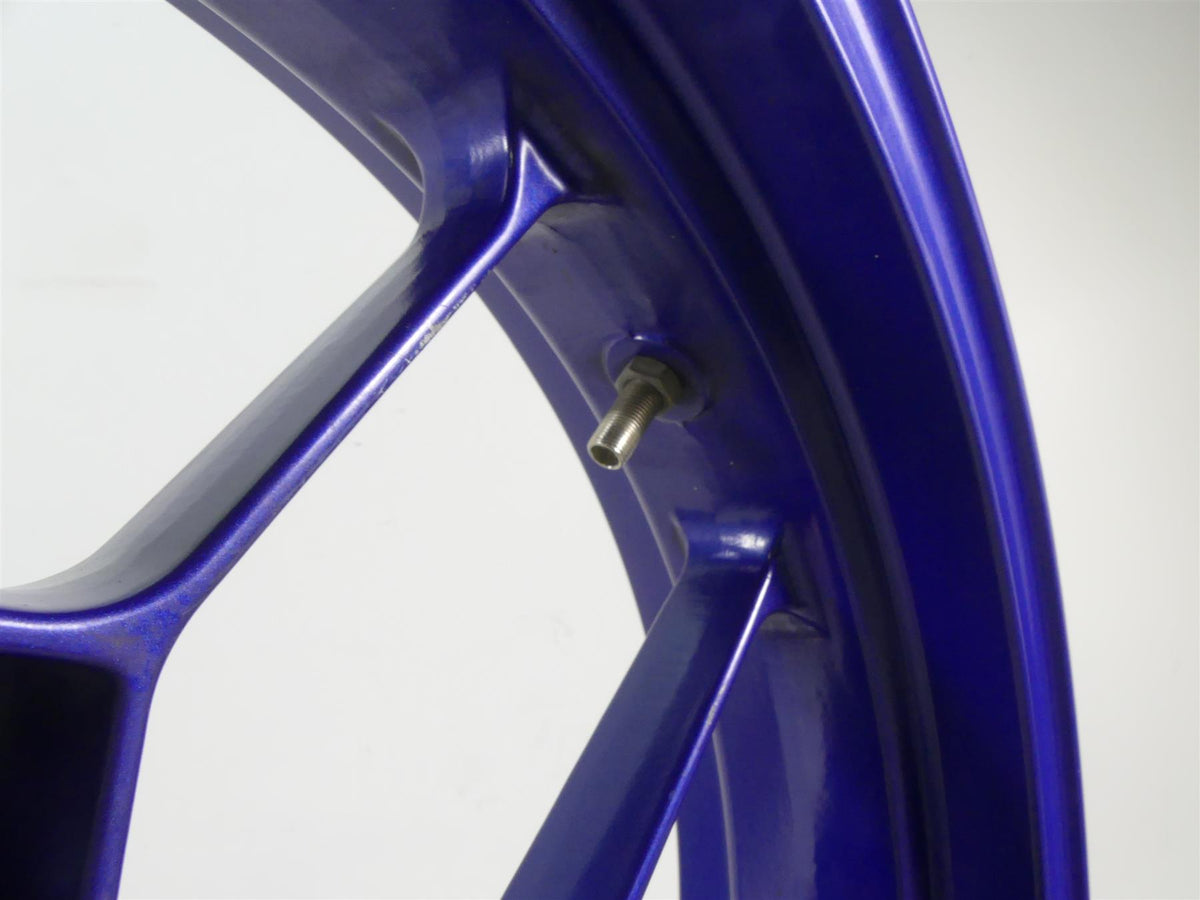 2004 Aprilia RSV1000 R Mille Straight Blue Front Wheel Rim 17x3.5 AP8108675 {{ shop.shopifyCountryName }} - Mototech271