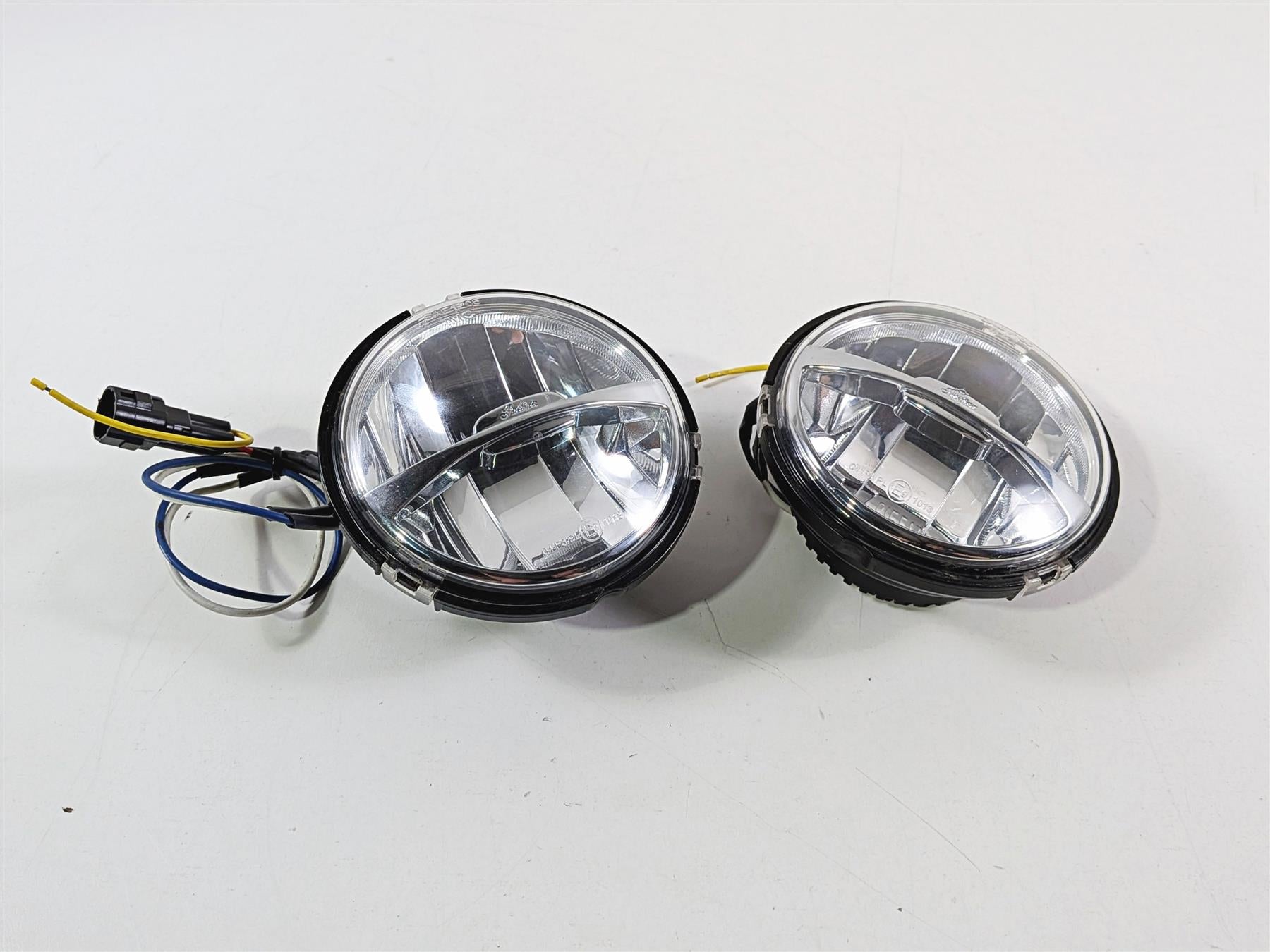 2015 Indian Chieftain Front Fog Spot Passing Light Lamp + Knob Set -Read 2412962-Mototech271