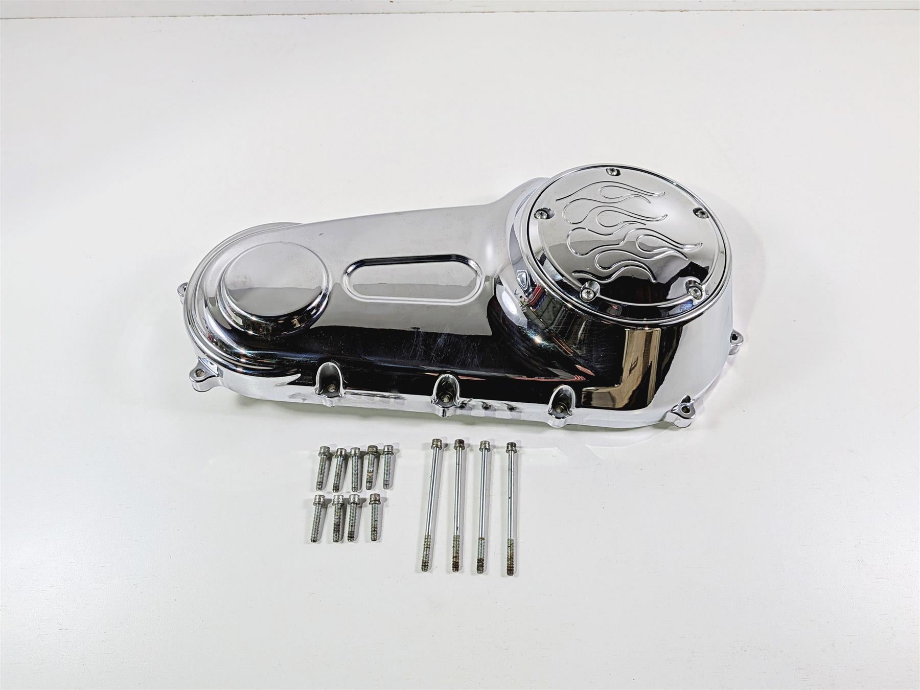 2009 Harley FXCWC Softail Rocker Outer Primary Drive Clutch Cover 60784-06 {{ shop.shopifyCountryName }} - Mototech271