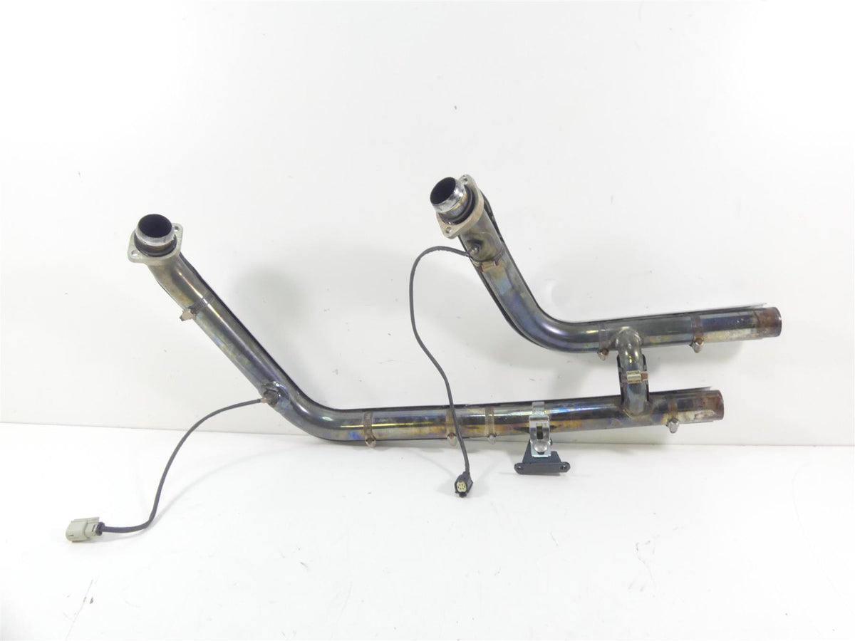 2016 Harley FLS Softail Slim Exhaust Manifold Header Chrome Pipes Set 65600049 {{ shop.shopifyCountryName }} - Mototech271