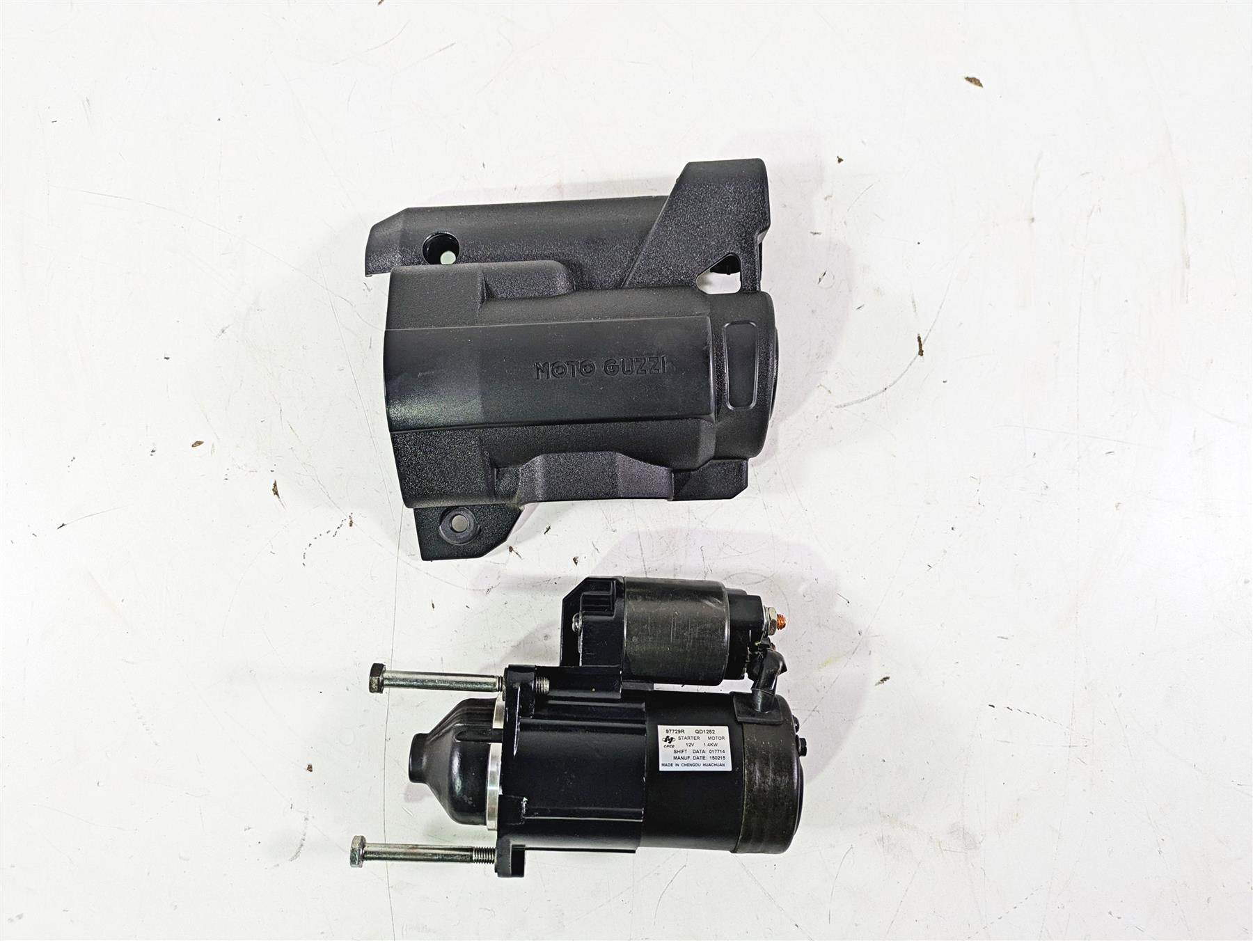 2016 Moto Guzzi Stelvio 1200 8V NTX Engine Starter Motor & Cover GU05730730 {{ shop.shopifyCountryName }} - Mototech271