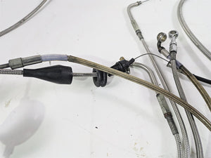 2001 Harley Touring FLHX Street Glide Brake Line Throttle Body Cable & Clutch Line 14" Tall Bars