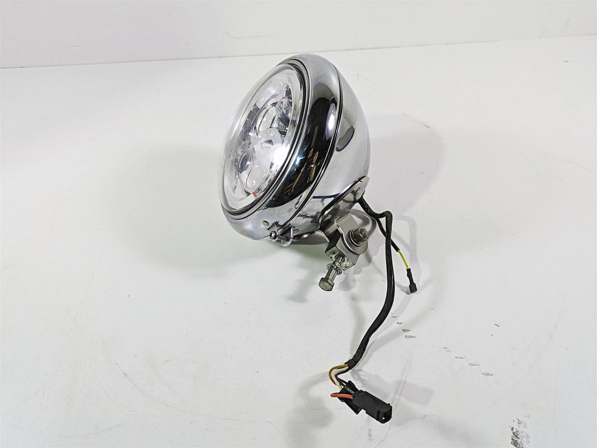 2008 Harley FLSTC Softail Heritage Led Headlight Lamp & Bracket 69748-05B {{ shop.shopifyCountryName }} - Mototech271