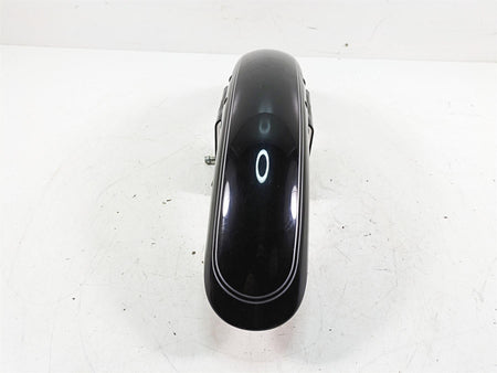 2007 Harley Sportster XL1200 C Front Fender Vivid Black Silver Stripe 58998-83 {{ shop.shopifyCountryName }} - Mototech271