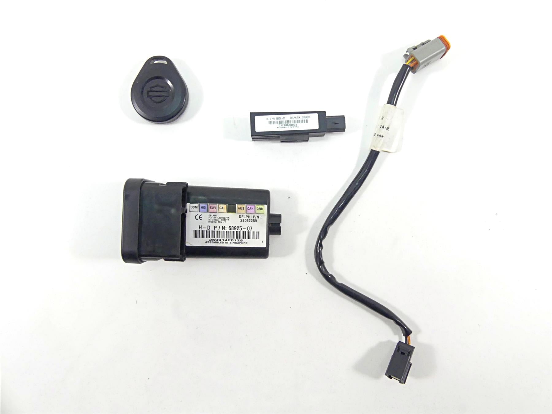 2010 Harley FXDF Dyna Fat Bob Tssm Security Module Fob Antenna Set 68925-07 {{ shop.shopifyCountryName }} - Mototech271