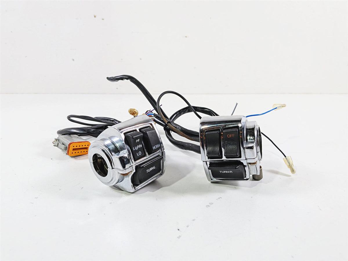 1995 Harley XL883 Sportster Hugger L+R Chrome Control Switches 70218-87 70219-87 {{ shop.shopifyCountryName }} - Mototech271