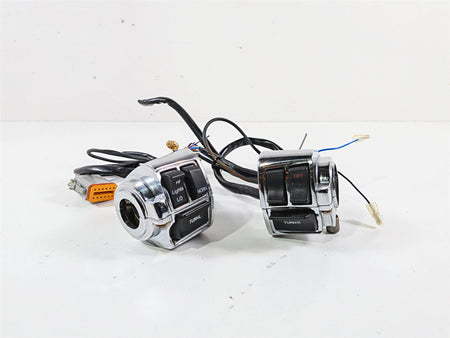 1995 Harley XL883 Sportster Hugger L+R Chrome Control Switches 70218-87 70219-87 {{ shop.shopifyCountryName }} - Mototech271