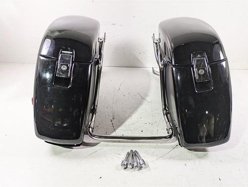 2002 Honda GL1500 CD Valkyrie Deluxe Interstate Saddlebag & Holder Set 21.152 | Mototech271