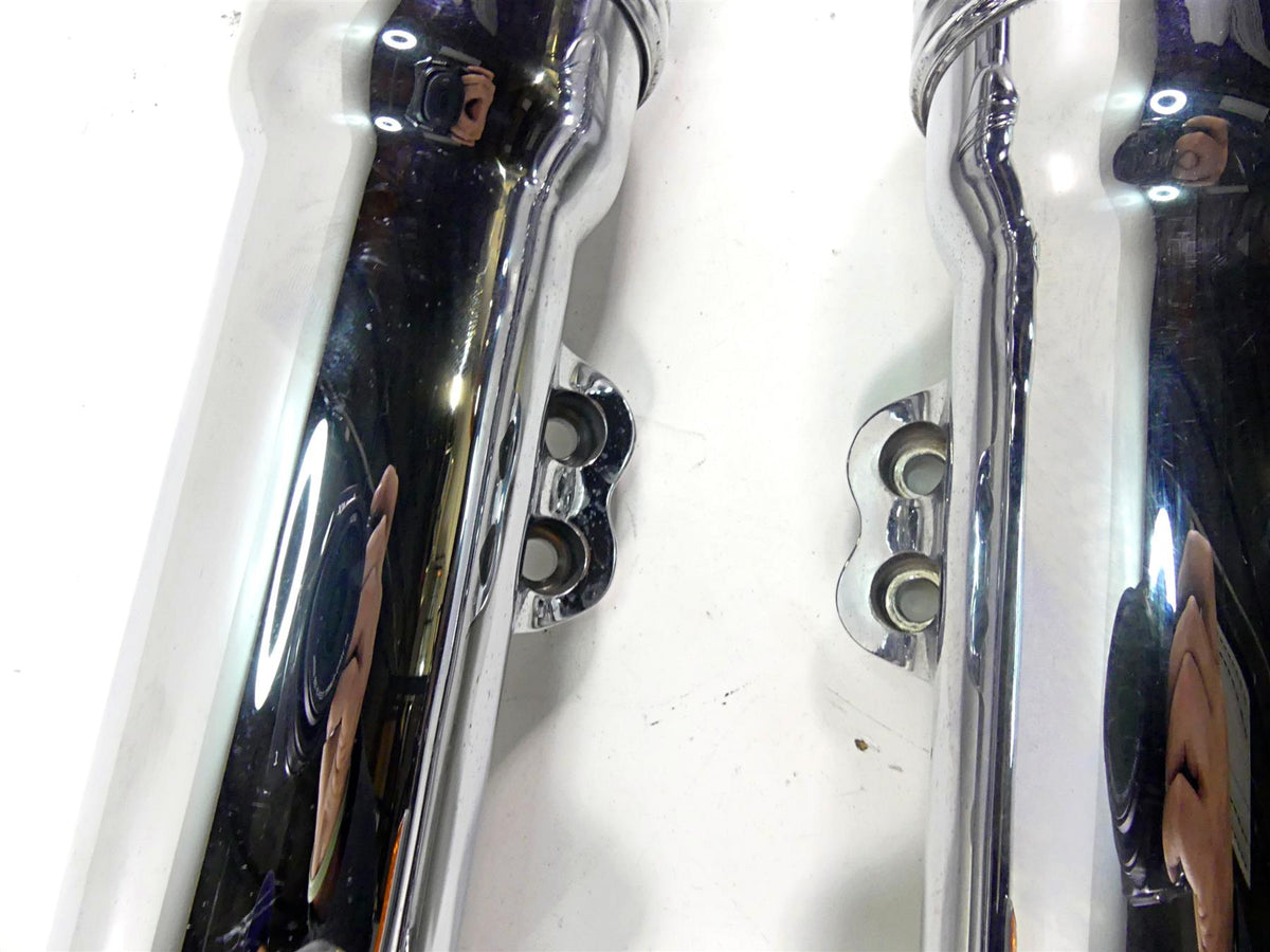 2005 Harley VRSCSE CVO V-Rod 49mm Chrome Front Fork Leg Set 46784-05A 46785-05A {{ shop.shopifyCountryName }} - Mototech271