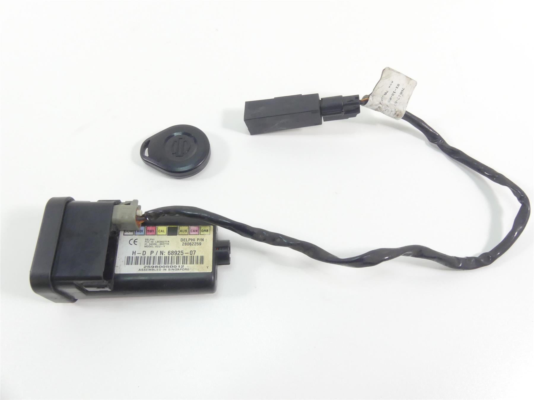 2008 Harley Softail FLSTSB Cross Bones Tssm Security Module Key Fob 68925-07 {{ shop.shopifyCountryName }} - Mototech271