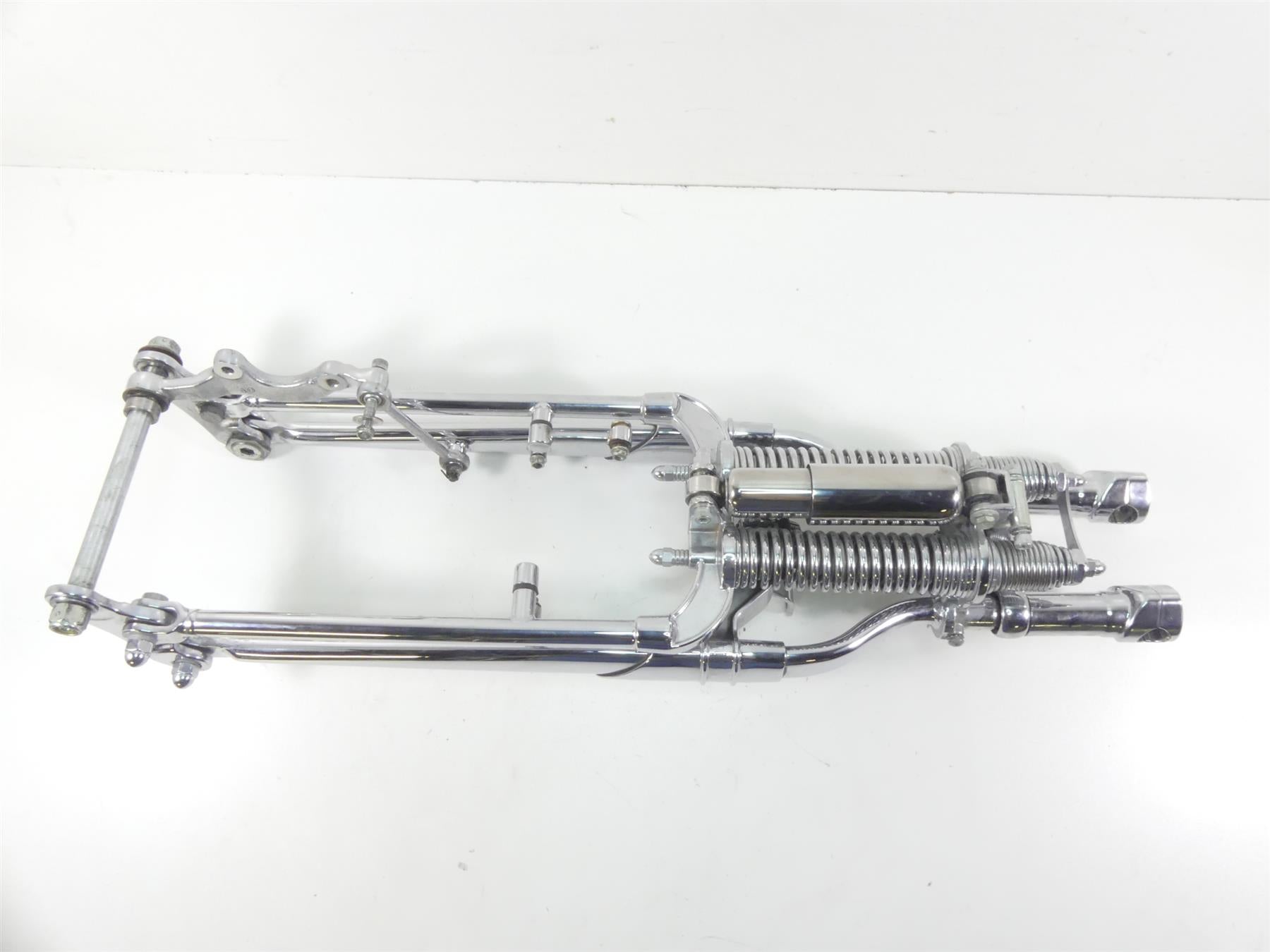 1993 Harley FXSTS Softail Springer Straight Front End Chrome Fork +Axle 45569-88 {{ shop.shopifyCountryName }} - Mototech271