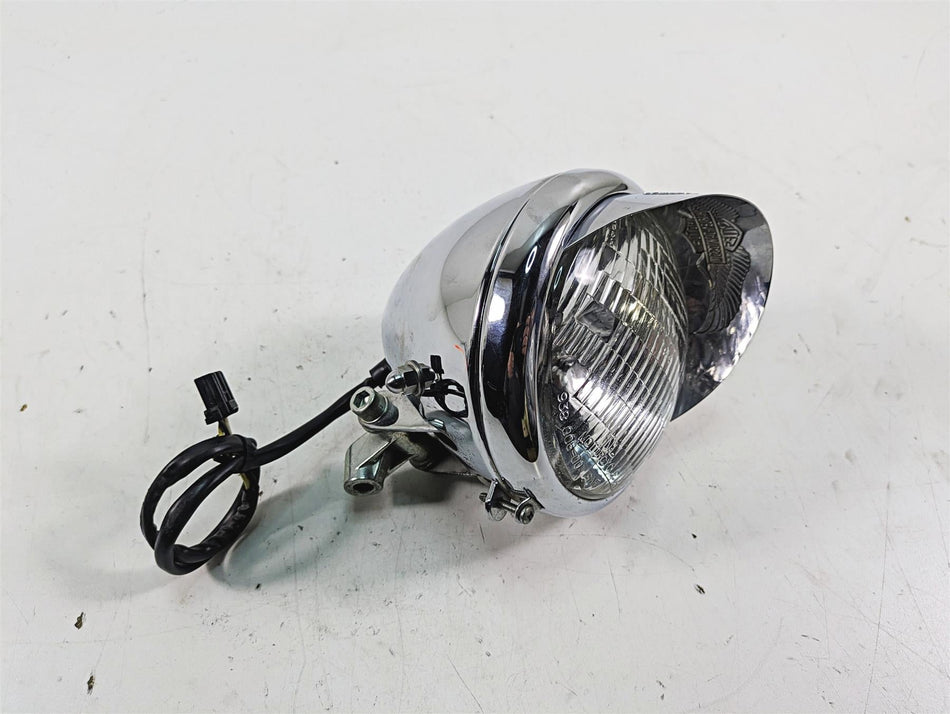2000 Harley FXSTS Softail Springer Headlight Head Light Lamp + Visor 69769-05A {{ shop.shopifyCountryName }} - Mototech271