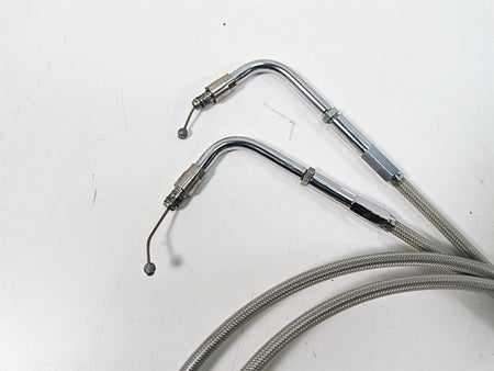 2009 Harley Dyna FXDFSE CVO Fat Bob 10" Handlebars Brake Throttle Clutch Cables {{ shop.shopifyCountryName }} - Mototech271