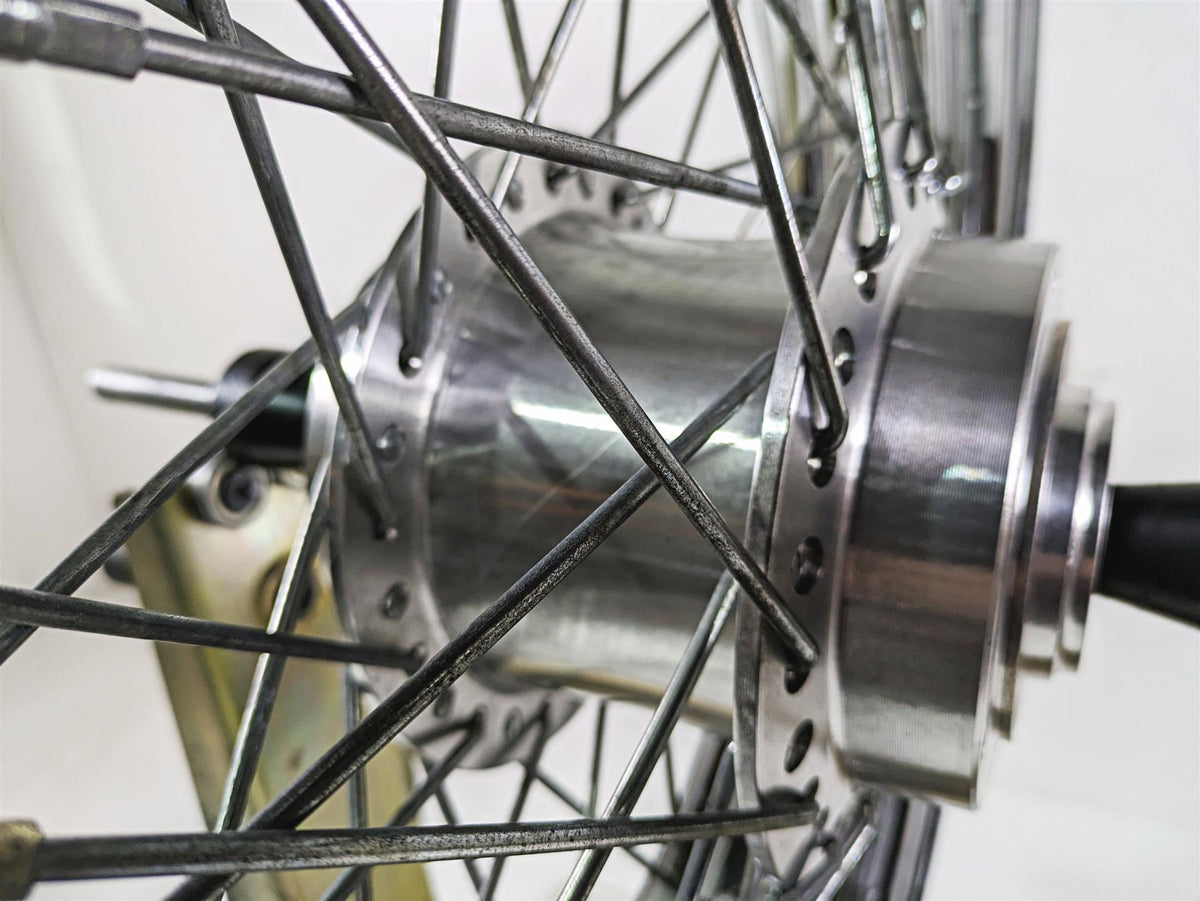 2002 Honda VTX1800 Retro Straight 17x3.5 Spoke Front Wheel Rim 44650-MCV-A11 {{ shop.shopifyCountryName }} - Mototech271