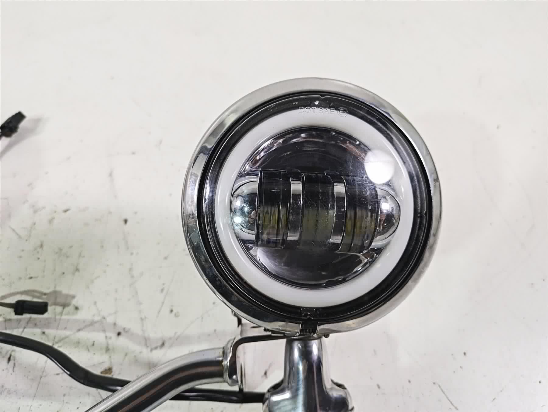 2002 Harley FLSTC Softail Heritage Front Spot Led Light & Blinker Set 58082-02A {{ shop.shopifyCountryName }} - Mototech271