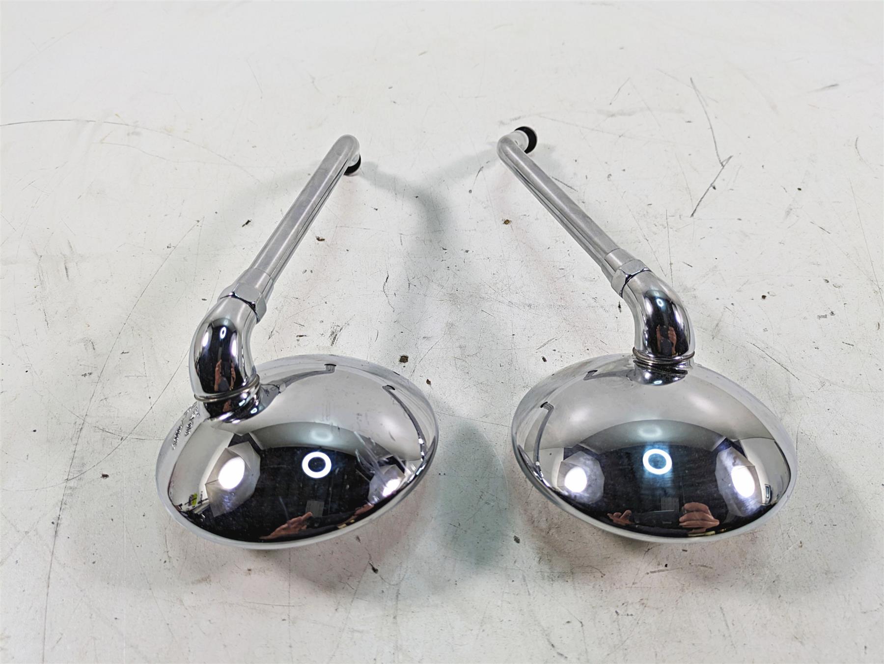 2011 Triumph America Round Rear View Mirror Set - Read T2066682 T2043439 {{ shop.shopifyCountryName }} - Mototech271
