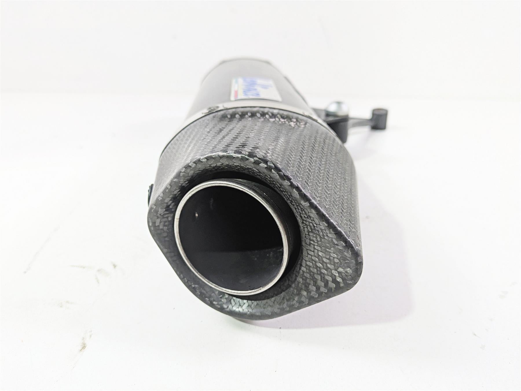 Inlet 54mm 17.5" Long Left Leo Vince Universal Exhaust Pipe Muffler Silencer Can {{ shop.shopifyCountryName }} - Mototech271