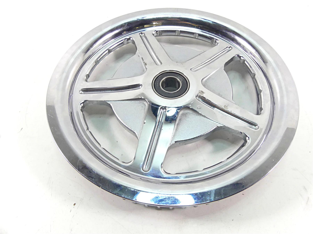 2005 Harley VRSCSE CVO V-Rod Rear Chrome Drive Belt Sprocket 72T - Read 40229-04 {{ shop.shopifyCountryName }} - Mototech271