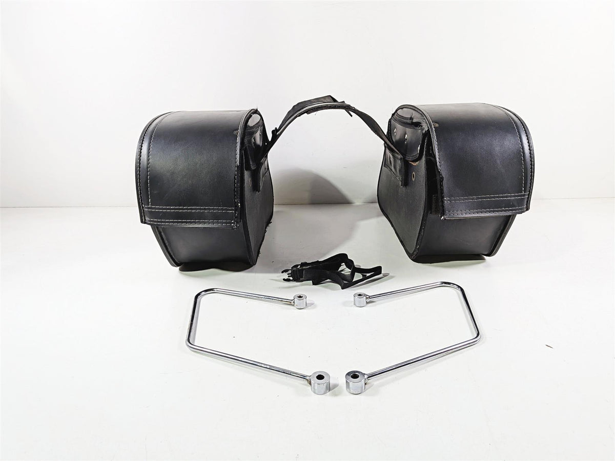 1997 Honda GL1500 CA Valkyrie Viking Bags Leather Saddle Bag Saddlebag Set-Mototech271