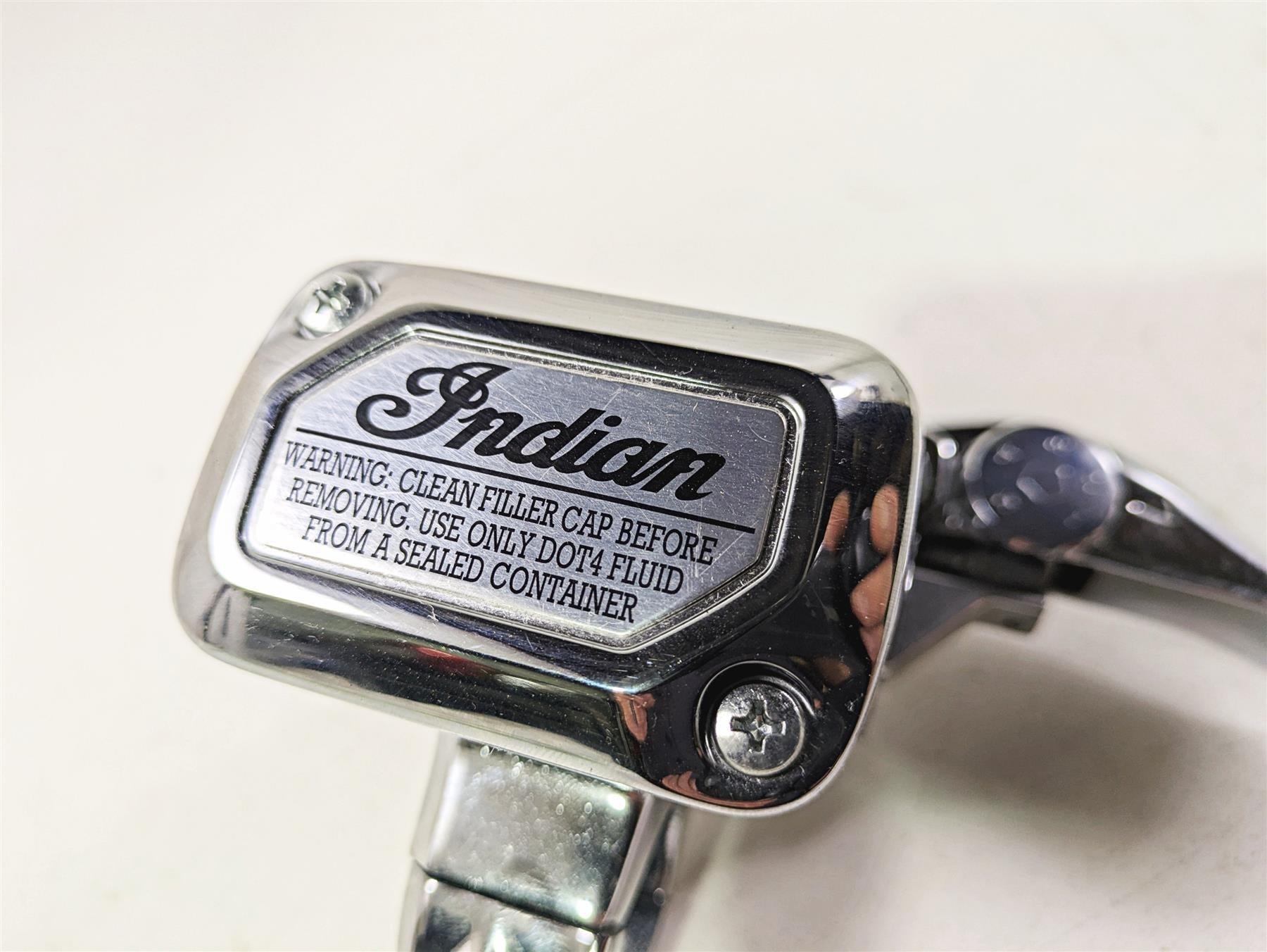 2019 Indian Chieftain Limited Chrome Front Brake Master Cylinder 15.8mm 1912865 {{ shop.shopifyCountryName }} - Mototech271