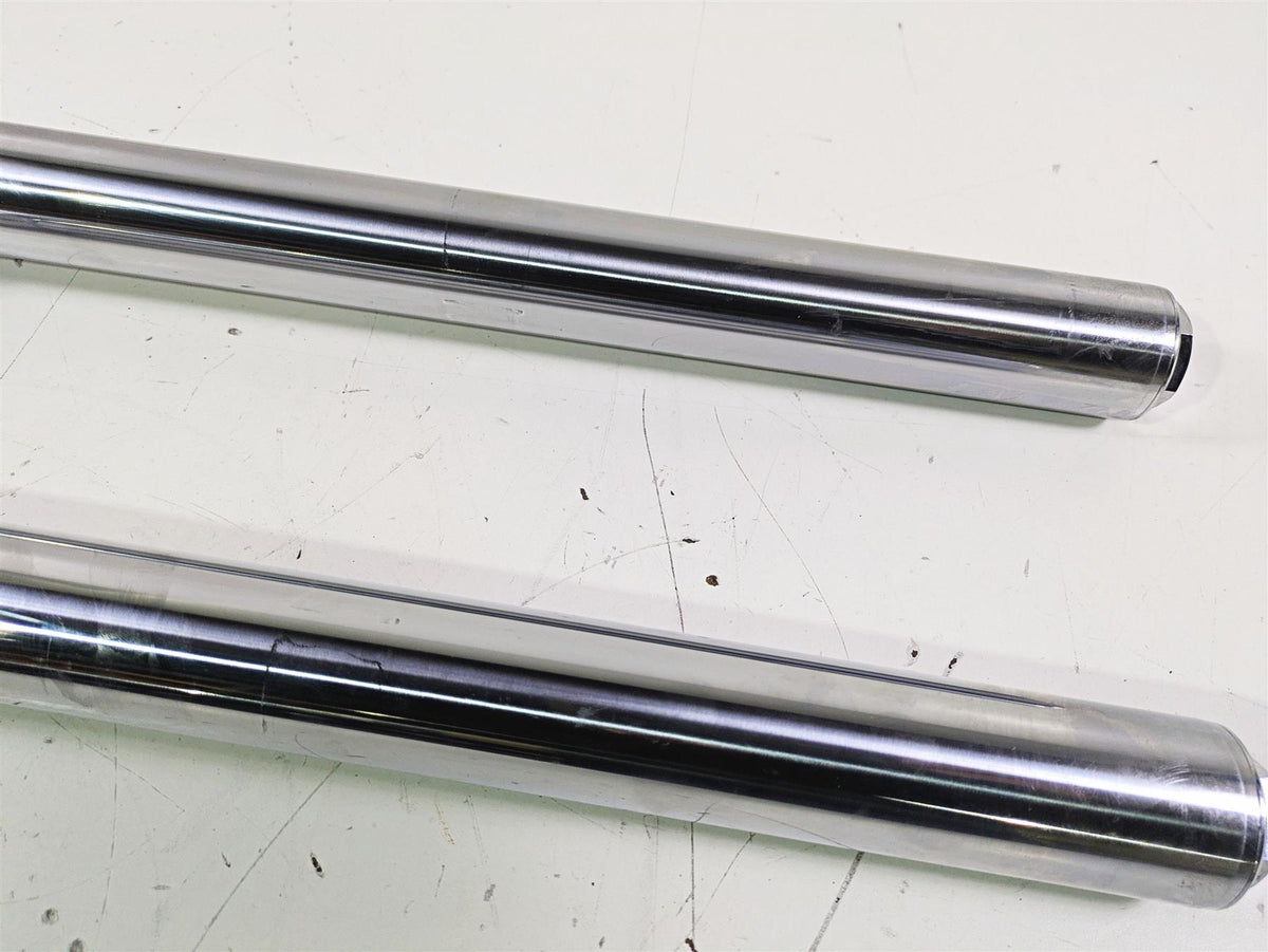 2007 Harley FXDWG Dyna Wide Glide Straight Chrome Front Fork Leg Set 47288-06A {{ shop.shopifyCountryName }} - Mototech271