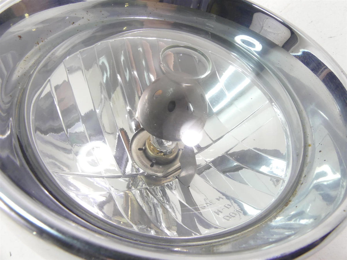 2002 Harley Softail FXSTDI Deuce Headlight Head Light Lamp & Bracket 68258-00B {{ shop.shopifyCountryName }} - Mototech271