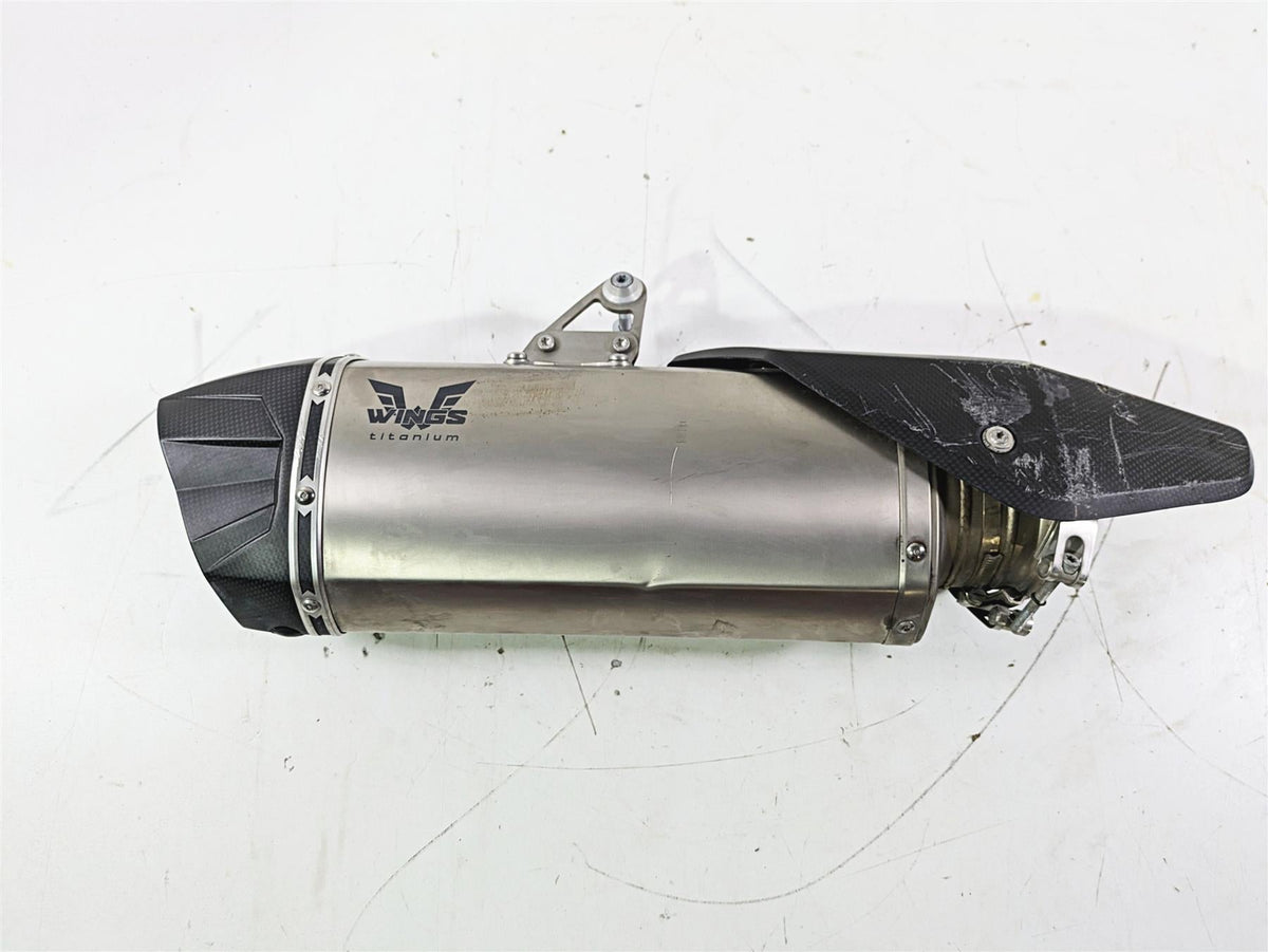2022 KTM 1290 Super Adventure S Wings Titanium Exhaust Pipe Muffler Slip On 0211 {{ shop.shopifyCountryName }} - Mototech271
