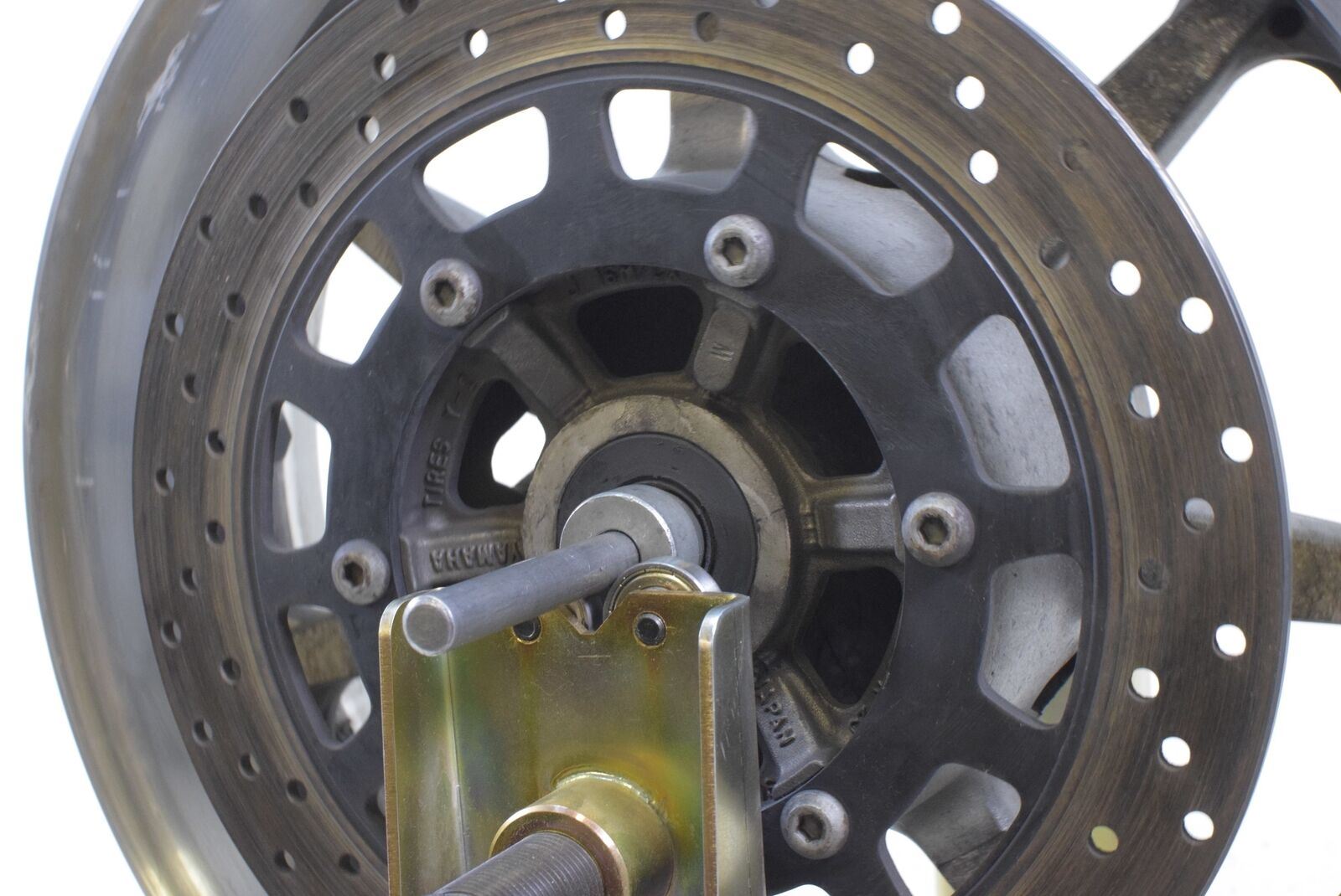 2009 Yamaha XVS1300 V-Star Tourer Straight Rear Wheel Rim 16x4.5 3D8-25338-00-MA {{ shop.shopifyCountryName }} - Mototech271