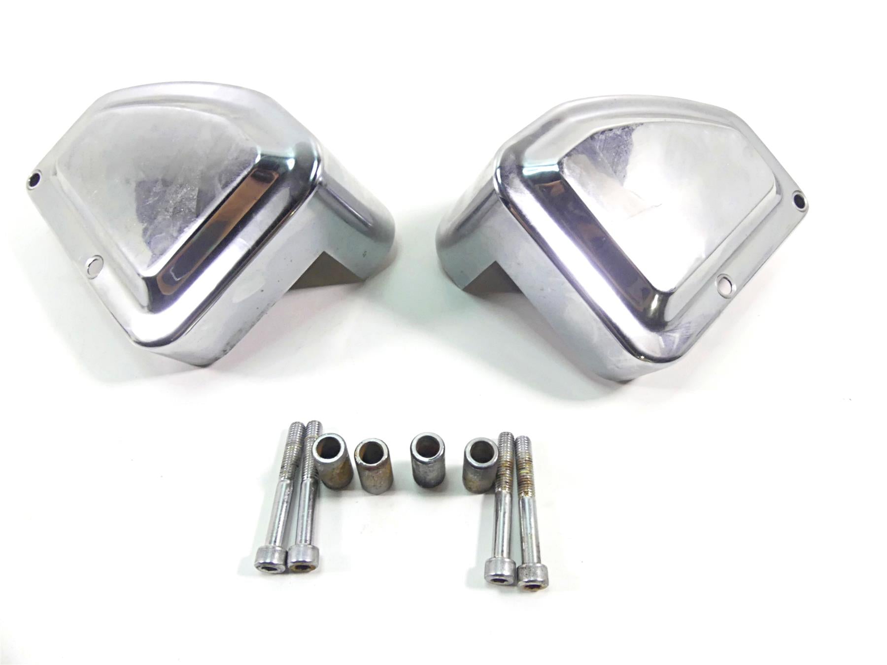 2002 Honda VTX1800 R Front Brake Caliper Chrome Covers {{ shop.shopifyCountryName }} - Mototech271