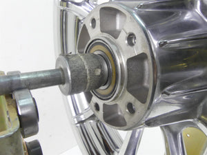 2009 Harley FLHTCU SE4 CVO E-Glide Straight Chrome 17x3 Front Wheel Rim 42171-09