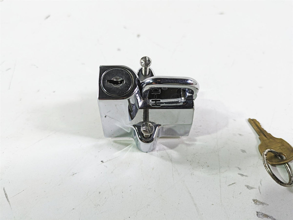 Harley Davidson Sportster Dyna Softail Touring Oem Chrome Helmet Lock 92800019 {{ shop.shopifyCountryName }} - Mototech271