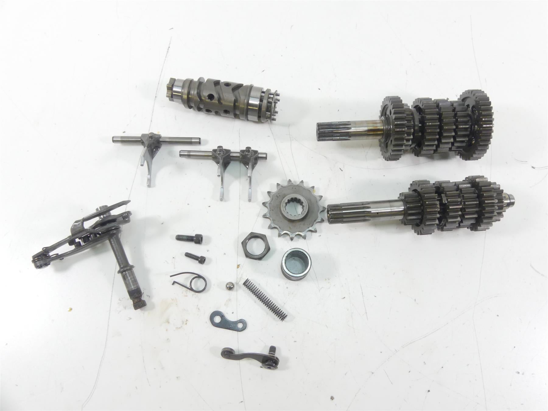 2015 Ducati Diavel Carbon Red Transmission Shift Drum Gearbox Gears Set 18220521 {{ shop.shopifyCountryName }} - Mototech271