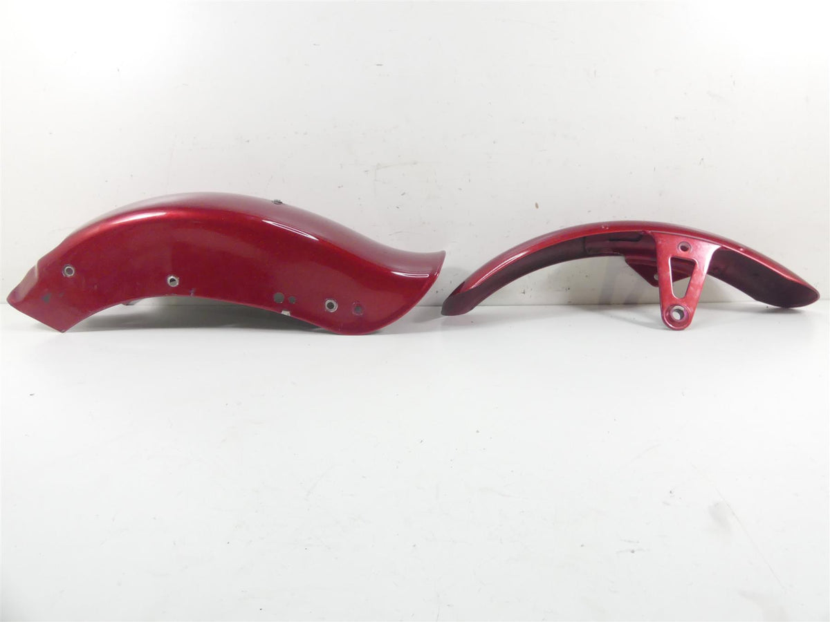 1999 Harley FXSTS Softail Springer Fuel Tank Fender Red Pearl Set 61290-97 {{ shop.shopifyCountryName }} - Mototech271