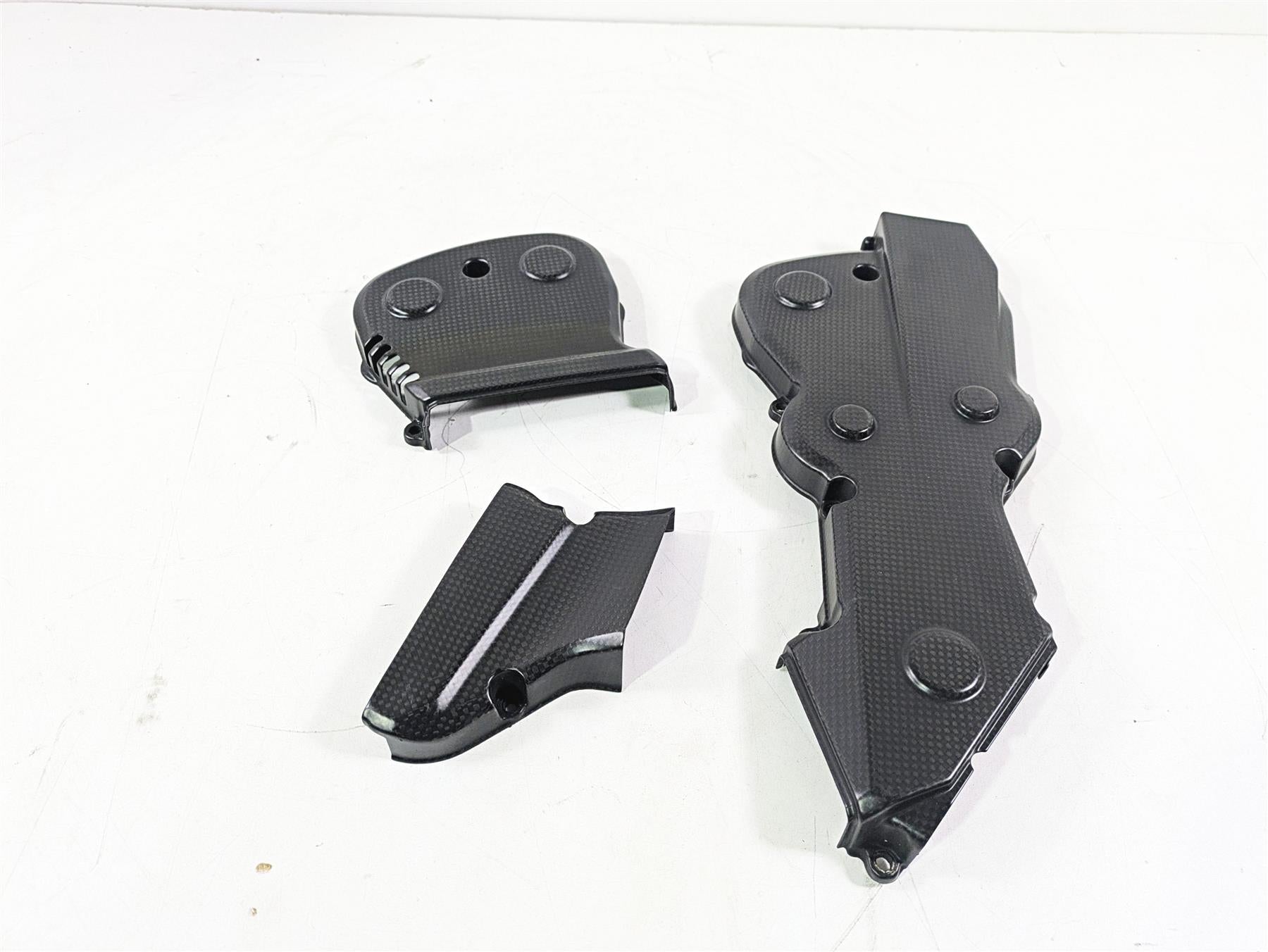 2015 Ducati Hypermotard 821 SP Carbon Fiber Timing Cover Set 24511411A 24511101B