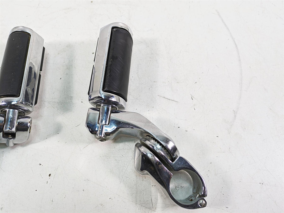 1999 Harley Touring FLHTC Electra Glide Eagle Chrome Highway Foot Peg Set {{ shop.shopifyCountryName }} - Mototech271