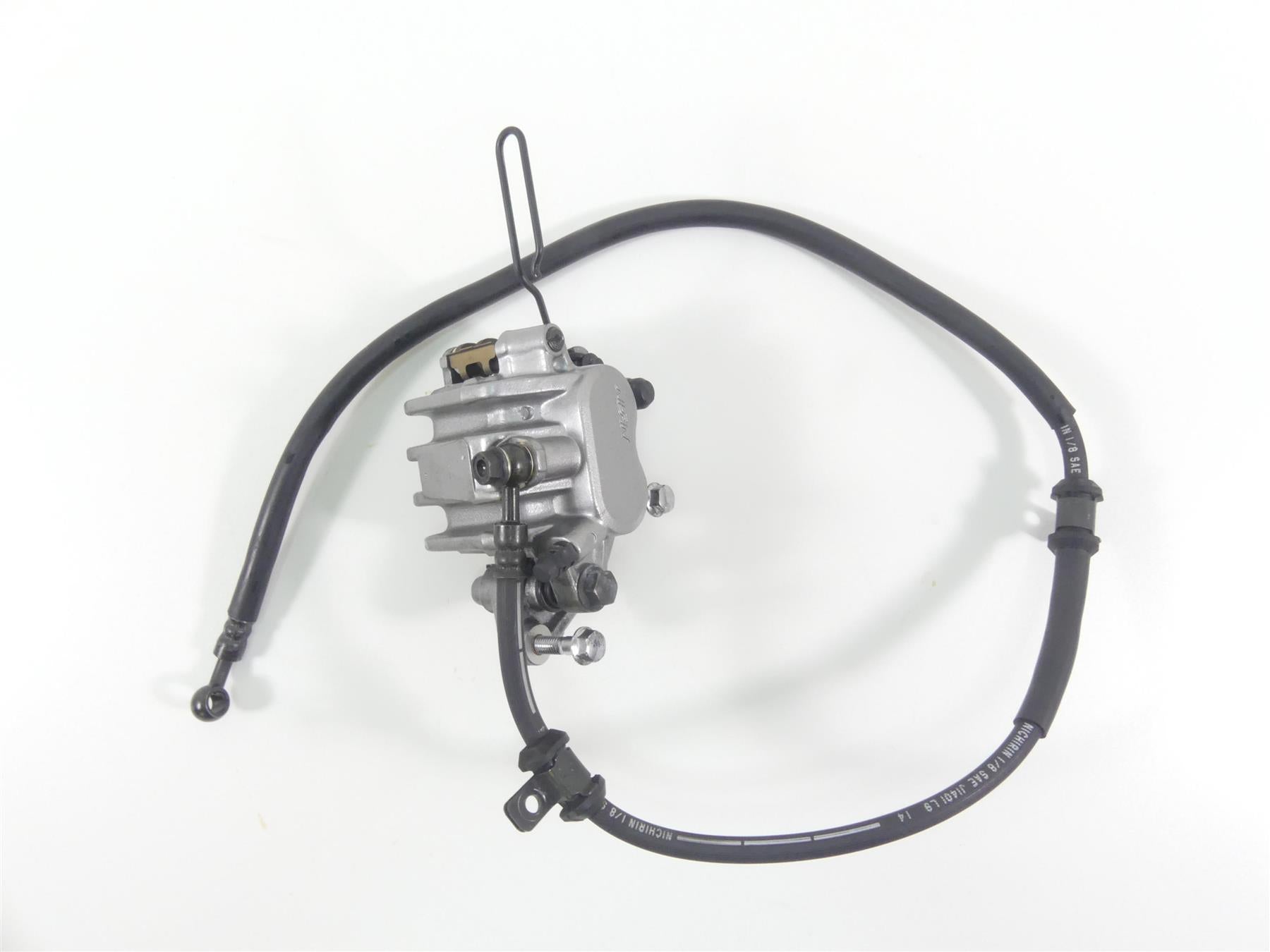2007 Honda VT1100 C2 Shadow Nissin Front Brake Caliper + Line 45150-MAH-315 {{ shop.shopifyCountryName }} - Mototech271
