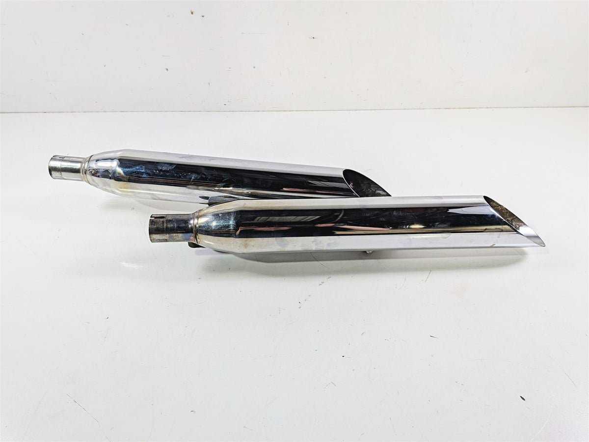 2007 Yamaha XVS1100 V-Star Custom Cobra Slash Cut Muffler Exhaust Set 2173SC {{ shop.shopifyCountryName }} - Mototech271