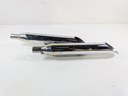 2007 Yamaha XVS1100 V-Star Custom Cobra Slash Cut Muffler Exhaust Set 2173SC {{ shop.shopifyCountryName }} - Mototech271