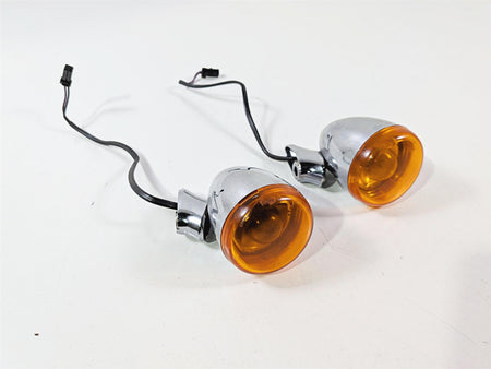 2011 Harley FXDF Dyna Fat Bob Rear Chrome Blinker Turn Signal Set 68977-00 {{ shop.shopifyCountryName }} - Mototech271