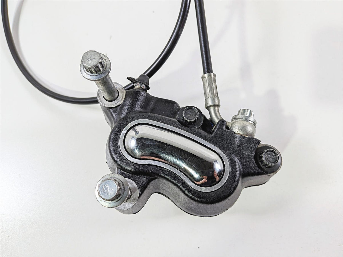 2009 Harley FXCWC Softail Rocker Front Brake Caliper + Line - Read 44464-08 {{ shop.shopifyCountryName }} - Mototech271