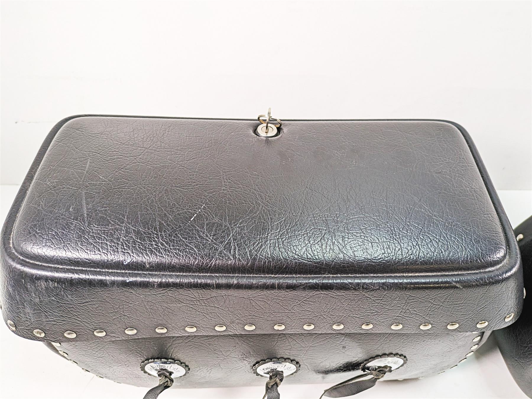 2006 Honda VT1100 C2 Shadow Leatherlyke Studded Saddlebag Saddle Bag Set ACC310 {{ shop.shopifyCountryName }} - Mototech271