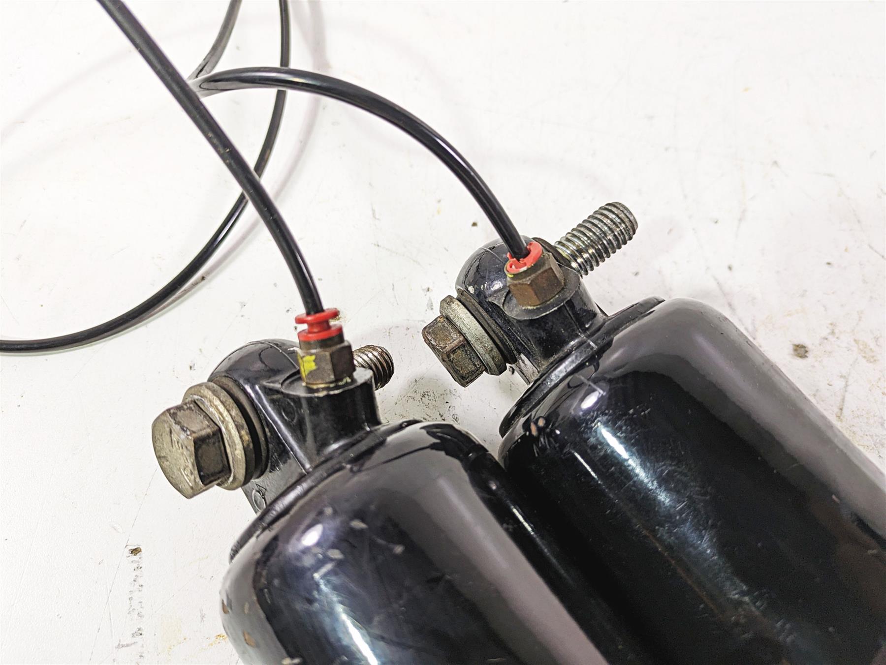 2003 Harley Touring FLHTCUI 100TH E-Glide Rear Suspension Shock Set 54565-97C {{ shop.shopifyCountryName }} - Mototech271