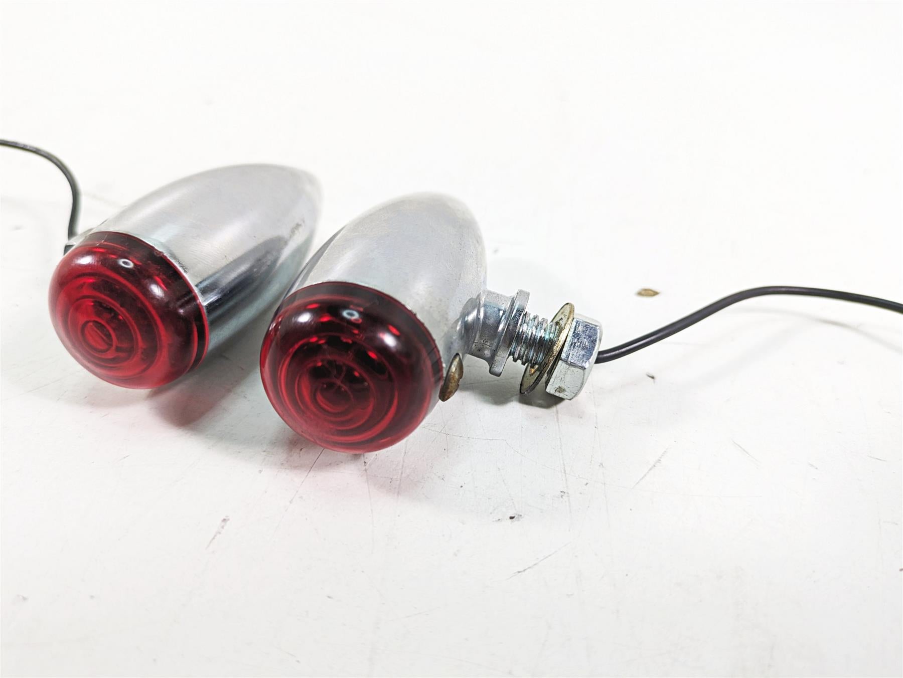 2000 Harley FXSTS Softail Springer Front Bullet Blinker Turn Signal Set {{ shop.shopifyCountryName }} - Mototech271