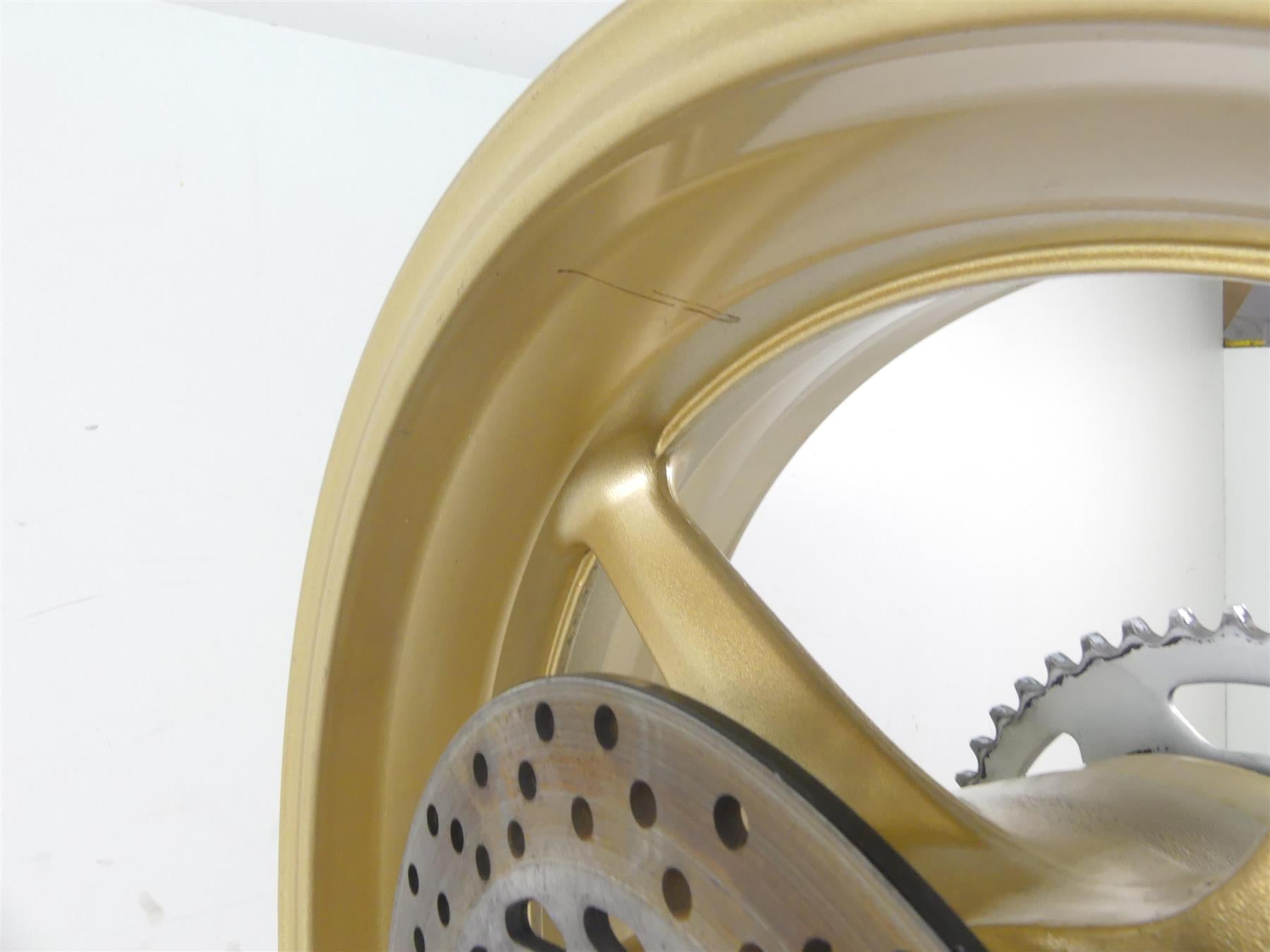2008 Yamaha FZ1 Fazer Straight Golden Rear Wheel Rim 17x6 5VY-25338-00-8L {{ shop.shopifyCountryName }} - Mototech271