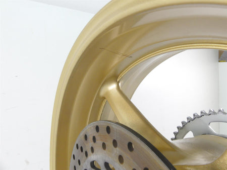 2008 Yamaha FZ1 Fazer Straight Golden Rear Wheel Rim 17x6 5VY-25338-00-8L {{ shop.shopifyCountryName }} - Mototech271
