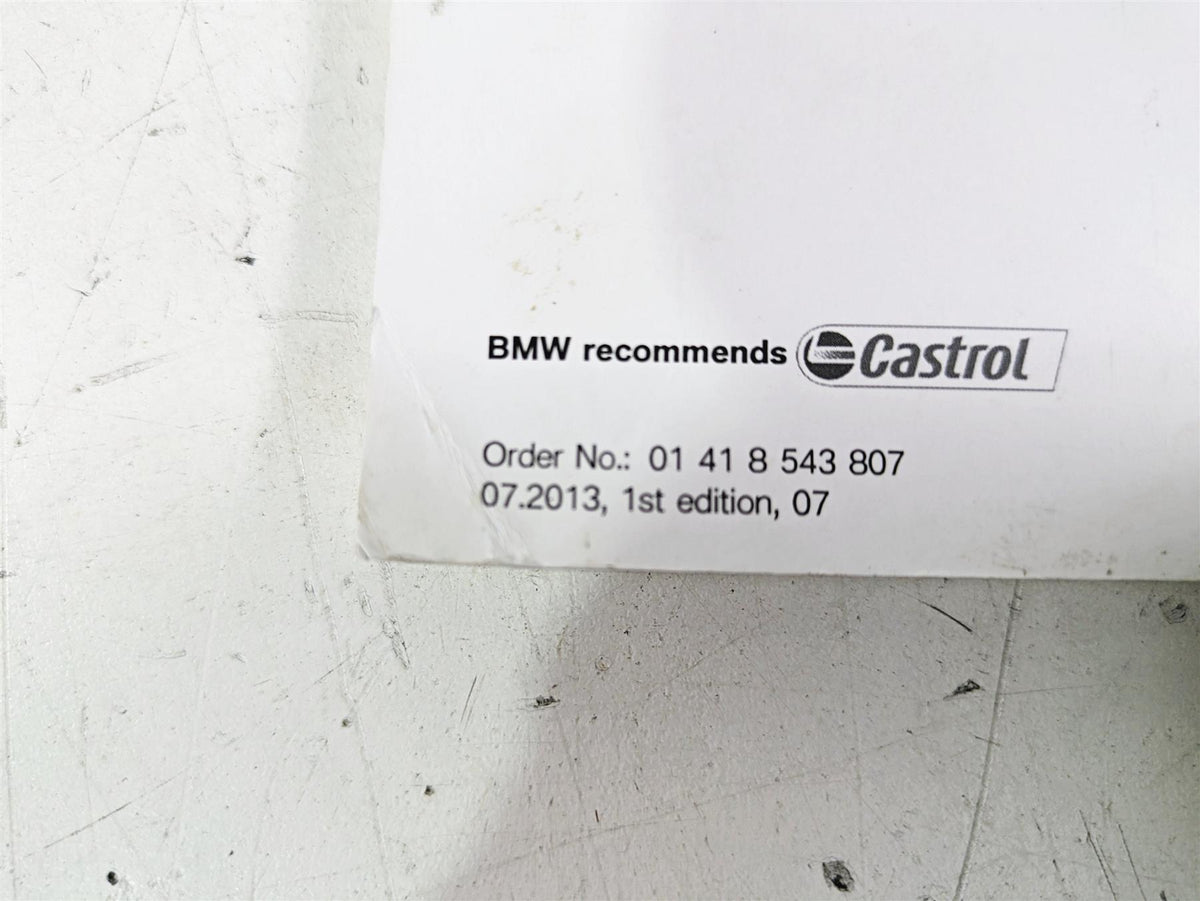 2014 BMW R1200 RT RTW K52 Owners Manual Book & Pouch Bag 01418543807 {{ shop.shopifyCountryName }} - Mototech271