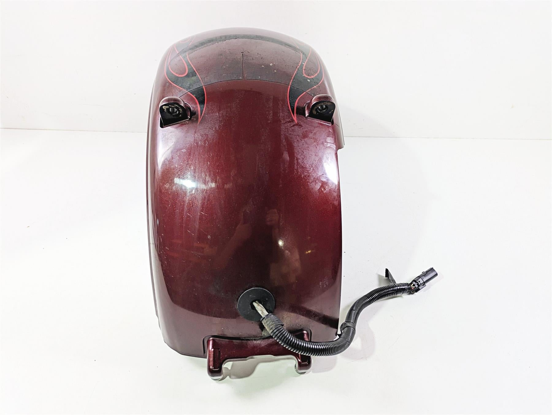 2008 Harley FXCWC Softail Rocker Rear Fender Crimson Red - Read 60132-08 {{ shop.shopifyCountryName }} - Mototech271