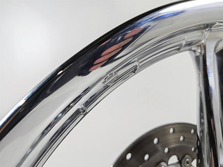2008 Harley FXDSE CVO Dyna Chrome Slotted Front Wheel Rim 21x2.15 43973-08-Mototech271