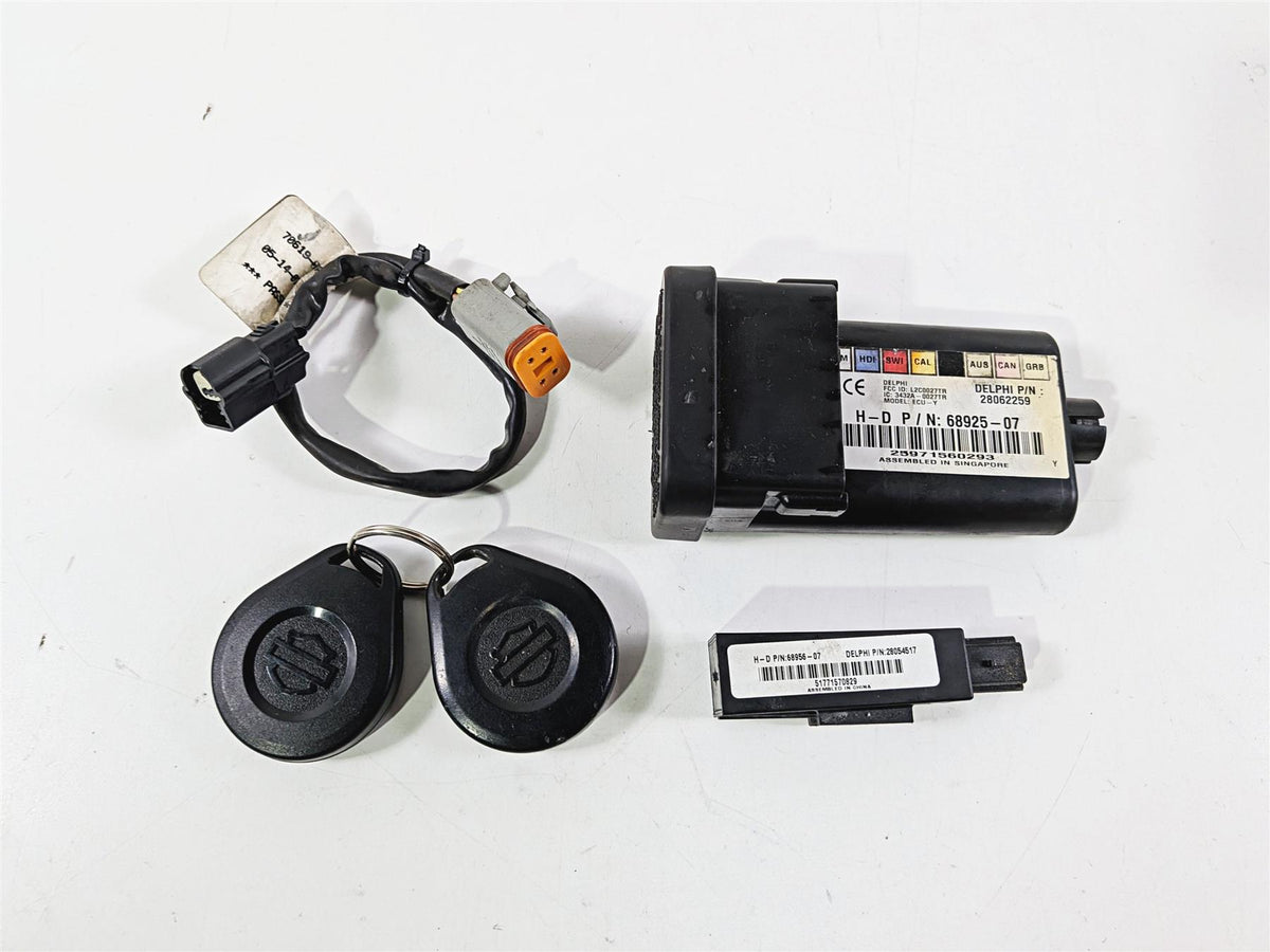 2008 Harley FXDSE CVO Dyna Tssm Security Control Module & 2 Key Fob 68925-07-Mototech271