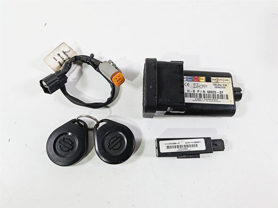 2008 Harley FXDSE CVO Dyna Tssm Security Control Module & 2 Key Fob 68925-07-Mototech271